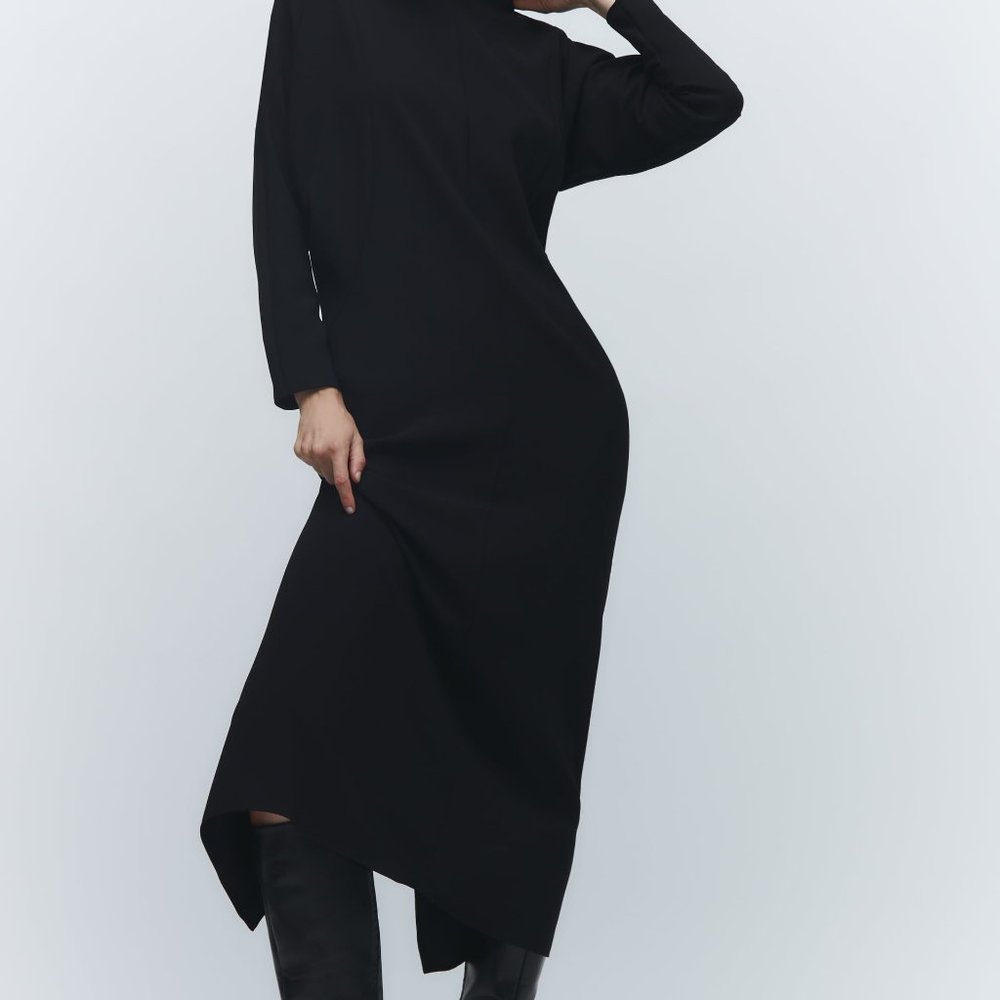 Zara Black Midi Dress